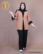 مانتو و شلوار سافاری سایزبزرگ