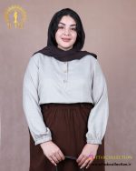 مانتو سوفیا سه دکمه سایزبزرگ
