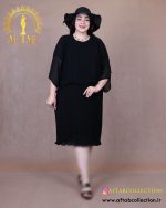 پیراهن پلیسه رنگی سایزبزرگ