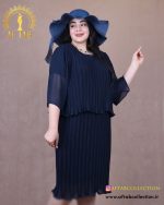 پیراهن پلیسه رنگی سایزبزرگ