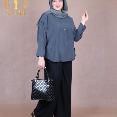 مانتو مودال چاکدار سایزبزرگ خنک
