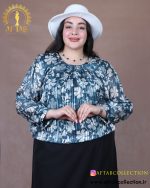 شومیز طرحدار پلیسه سایزبزرگ