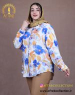 شومیز نخی طرحدار سایزبزرگ