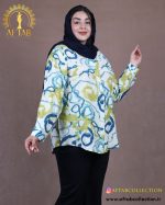 شومیز نخی طرحدار سایزبزرگ