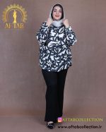 شومیز نخی طرحدار سایزبزرگ