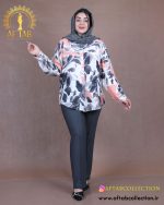 شومیز نخی طرحدار سایزبزرگ
