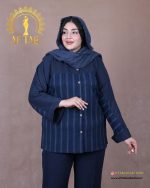مانتو لوئیز زیش پشت دکمه سایزبزرگ