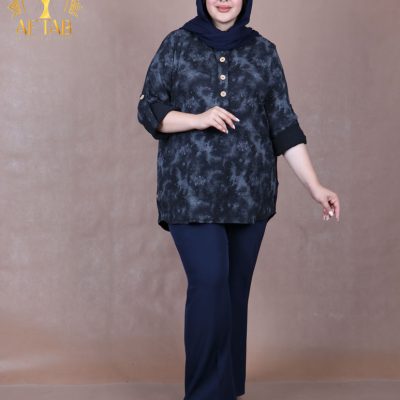 مانتو سافاری طرحدار سایزبزرگ