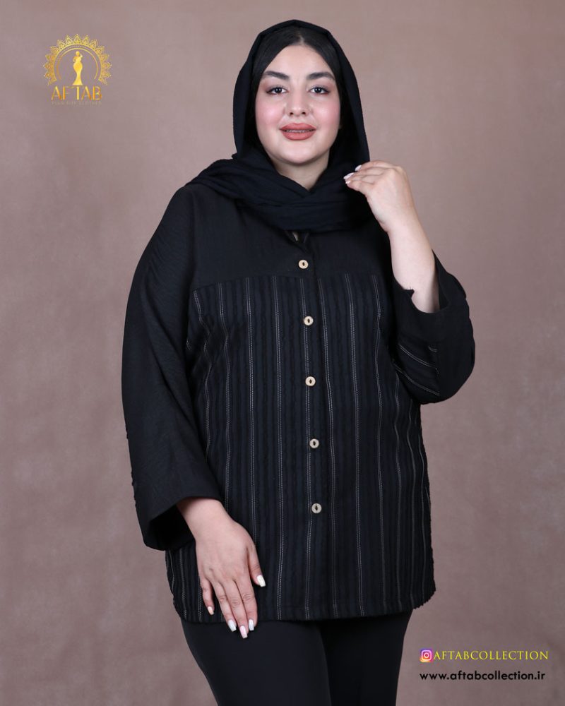 مانتو لوئیز زیش پشت دکمه سایزبزرگ