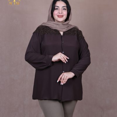 شومیز بالا گیپور سایزبزرگ