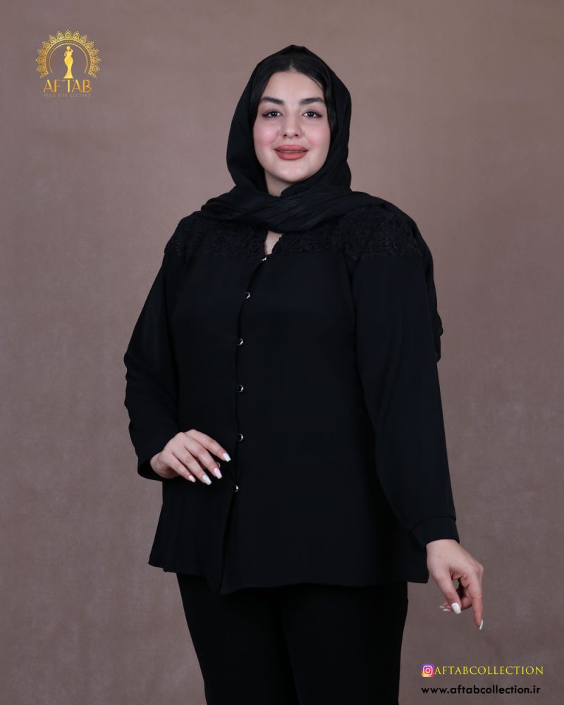 شومیز بالا گیپور سایزبزرگ