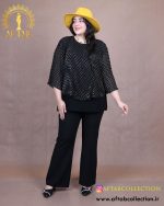 شومیز مجلسی پلیسه سایزبزرگ شیک