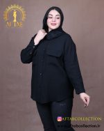 مانتو ساوایا یقه مردانه سایزبزرگ