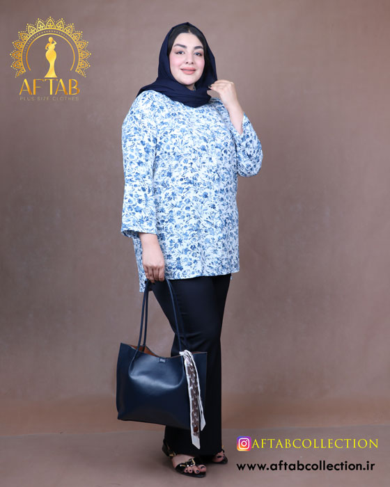 مانتو ینزی یقه مردانه سایزبزرگ
