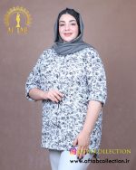مانتو ینزی یقه مردانه سایزبزرگ