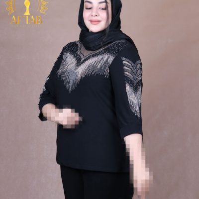 شومیز جودون دالبری نگینی سایزبزرگ