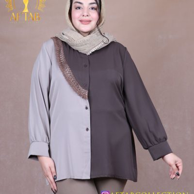 شومیز ترکیبی الیزا سایزبزرگ
