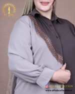 شومیز ترکیبی الیزا سایزبزرگ یقه