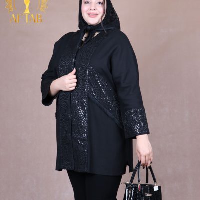 مانتو سوزندوزی سرخپوستی سایزبزرگ