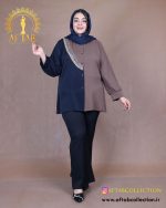 شومیز ترکیبی الیزا سایزبزرگ شیک