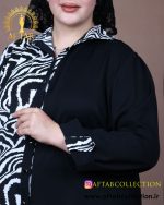 شومیز الیزا یک طرف طرحدار سایزبزرگ