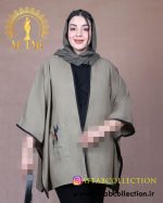 مانتو پانچ جیب گلدوزی سایزبزرگ