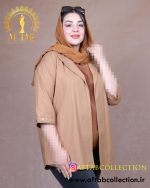 مانتو لنین یقه انگلیسی سایزبزرگ