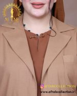 مانتو لنین یقه انگلیسی سایزبزرگ