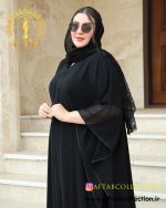 مانتو پانچ حریر شیفون سایزبزرگ