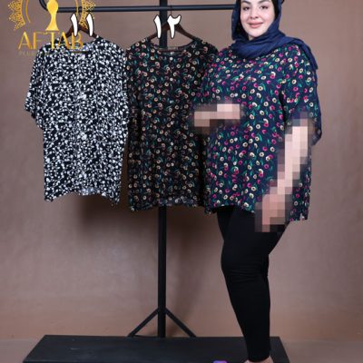 بلوز نخی دکمه نما سایزبزرگ