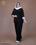 مانتو پری خرجکار راه راه سایزبزرگ
