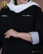 مانتو پری خرجکار راه راه سایزبزرگ