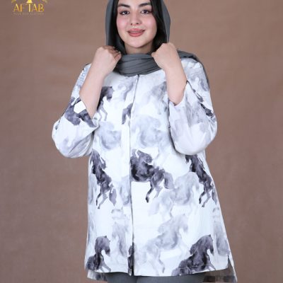 مانتو پری طرحدار مچ پاگون سایزبزرگ