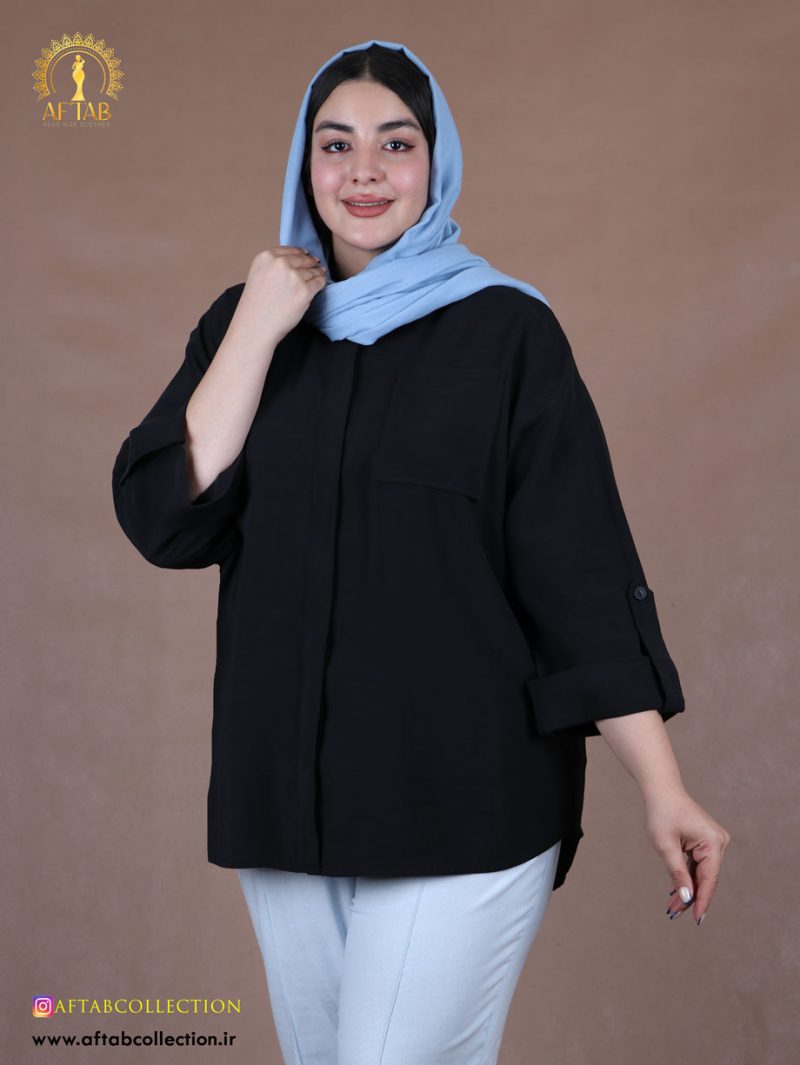مانتو پری اسلپ پشت دکمه سایزبزرگ