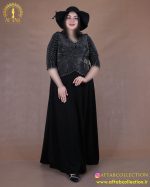 پیراهن مجلسی لمه دو تیکه سایزبزرگ