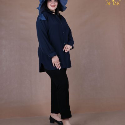 شومیز کریشه رنگی سایزبزرگ