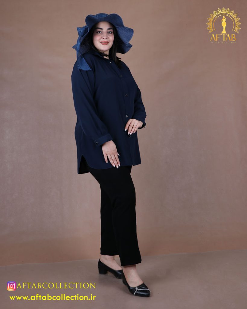شومیز کریشه رنگی سایزبزرگ