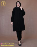 مانتو کریشه آستین گل سایزبزرگ
