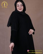 مانتو کریشه آستین گل سایزبزرگ