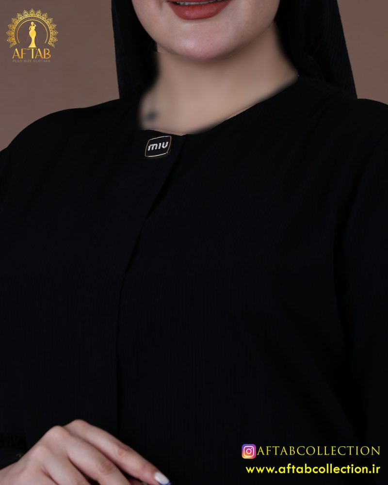 مانتو کریشه آستین گل سایزبزرگ