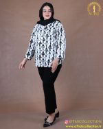 مانتو پری چاپی جلو بسته سایزبزرگ