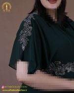 پیراهن مجلسی سنگی کلوش سایزبزرگ