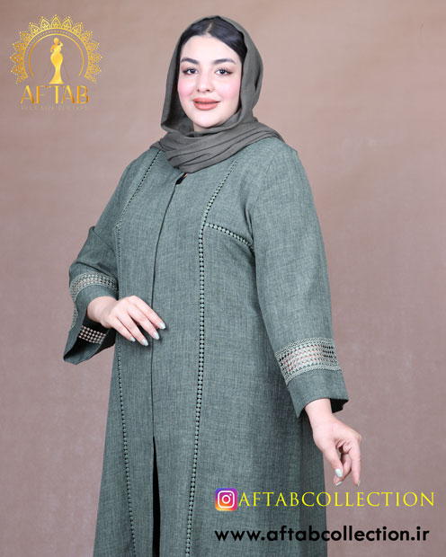 مانتو اسلپ نوار عدسی سایزبزرگ