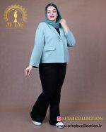 کت کراپ لنین رنگی سایزبزرگ تابستانه