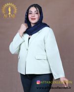 کت کراپ لنین رنگی سایزبزرگ سبز