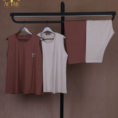 ست راحتی تاپ و شلوارک پاپیون سایزبزرگ
