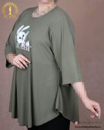 تونیک راحتی کلوش چاپی سایزبزرگ