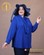 شومیز الیزا یقه کراواتی سایزبزرگ