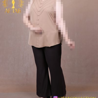 تاپ الیزا یقه هفت سایزبزرگ
