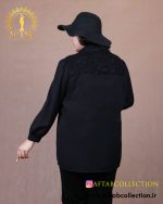 شومیز بالا گیپور دکمه مخفی سایزبزرگ